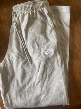 Nike Kids Light Gray Fleece Joggers